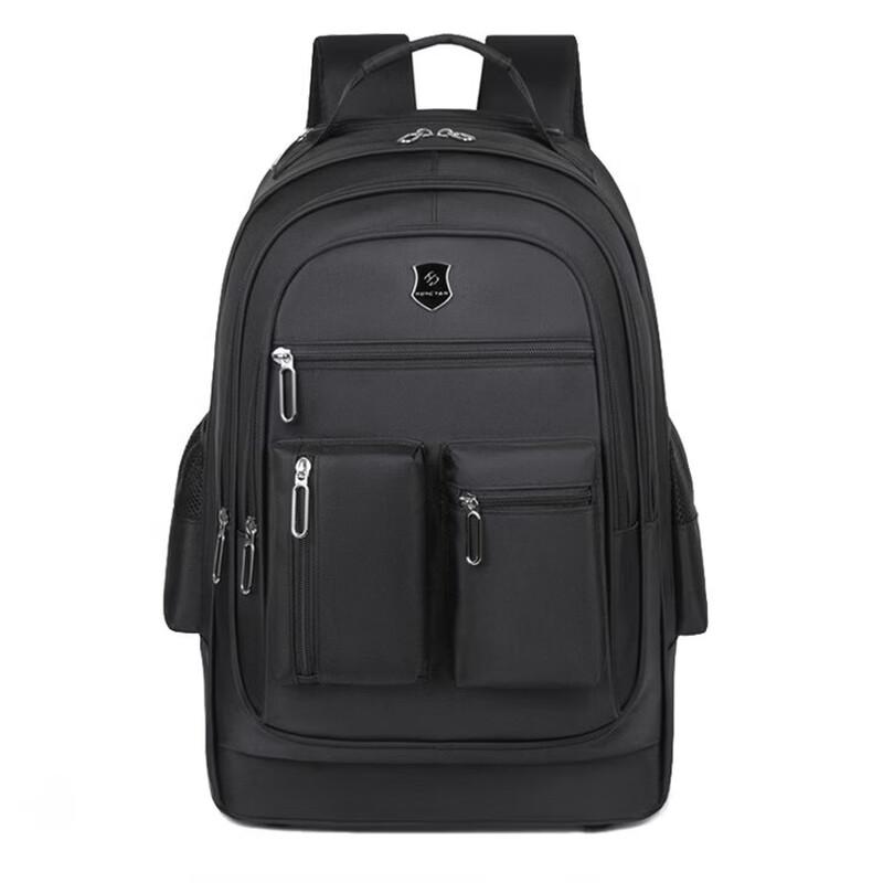 

Unisex Oxford Cloth Travel Laptop Backpack with Trolley Sleeve