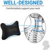 Comfortable Auto Seat Head Neck Rest Cushion PU leather Headrest Pillow Pad  Car Decoration