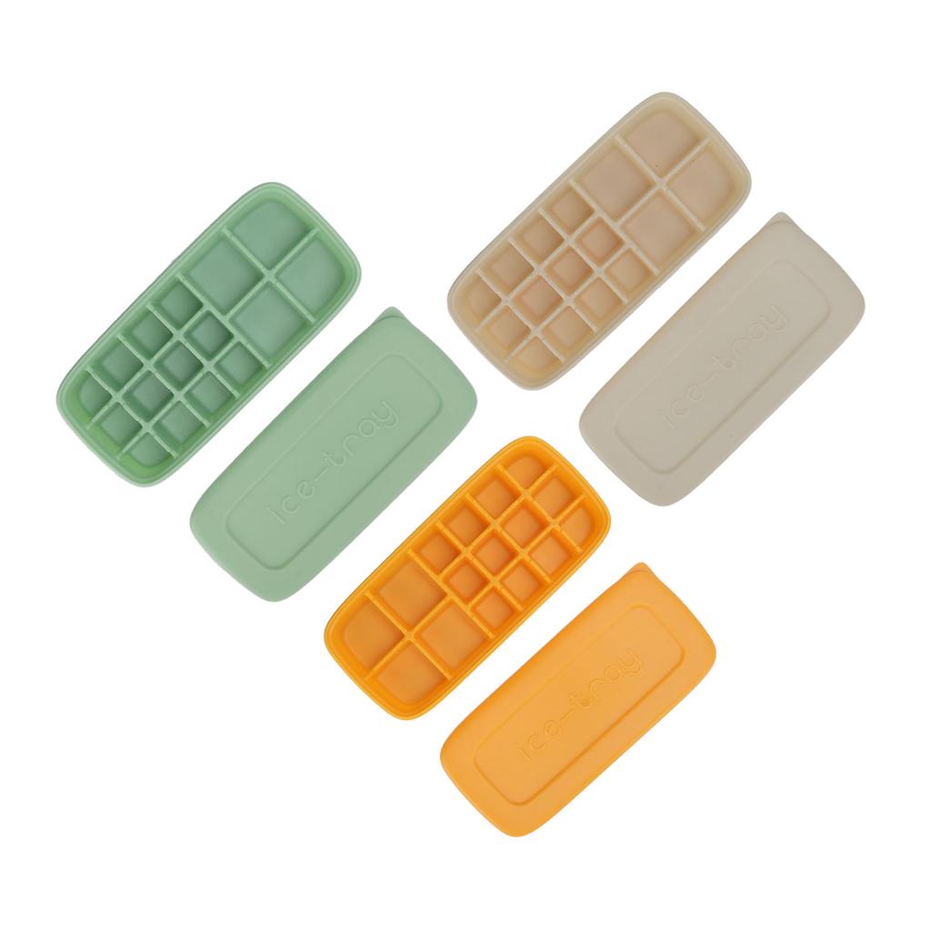 Ice Cube Tray Office Home Large Capacity Ice Making Soft Reusable Silicone Ice Tray Mold for Beverag