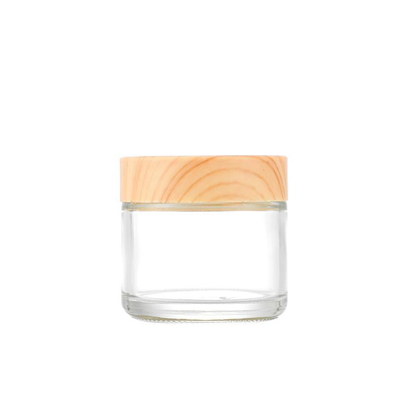 30g Transparent Frosted Glass Cream Jar for Eye Cream Samples