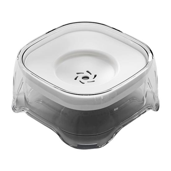 Floating Bowl Transparent Pet Water Dispenser 2000ML Large Capacity Suspended Plate Design Stable Water Surface Pet