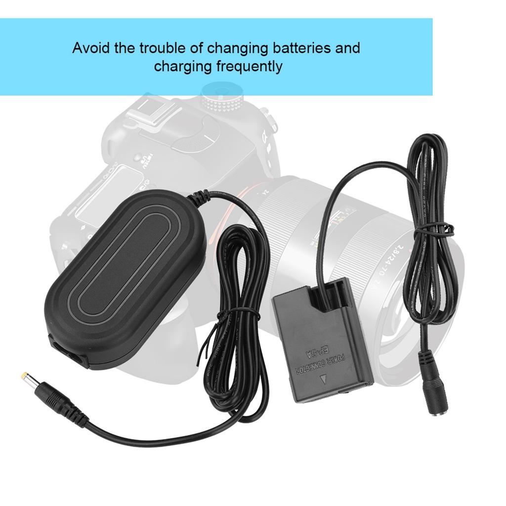 EP 5A AC Power Adapter DC Coupler Charger Replace EN EL14 for Nikon D5600 D5500 DC5300