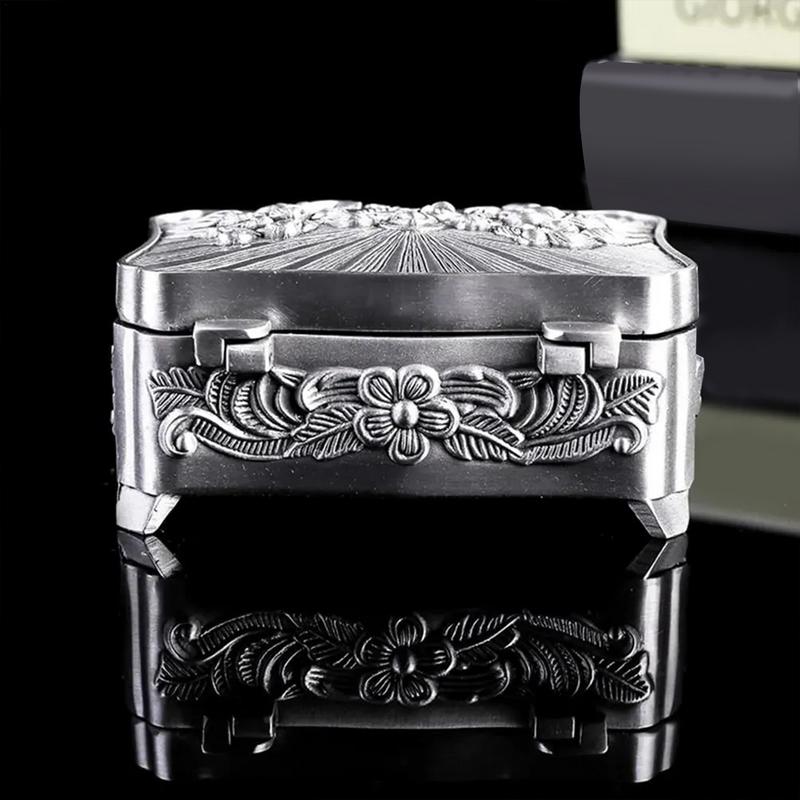 Nieuwe Vintage Metalen Sieradendoos Laatste Avondmaal Sieradenopslag Eucharistisch Doosje Oorbellen Organizer Kleine Kat Oorbelhouder