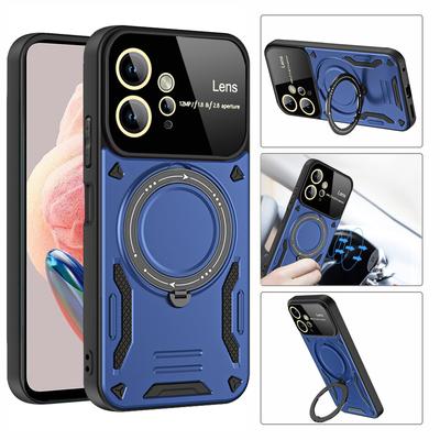 For Xiaomi Redmi Note 12 4G Case Magnetic Ring Armor Shockproof Cases For Redmi Note 12 Note12 Magsafe Charge Cover