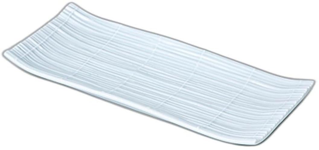 

Celadon Sudare Rectangular Plate x x Setomonohonpo Pottery Plate 9.0mm [28 11.5 2.8cm]