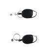 Transparent Retractable Badge Reel Easy Pull Buckle Name Card Cover  Key Chain Holders