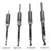 6.4/8/9.5/12.7mm HSS Square Hole Drill Bit Auger Bit Steel Mortising Drilling Craving Woodworking Tools
