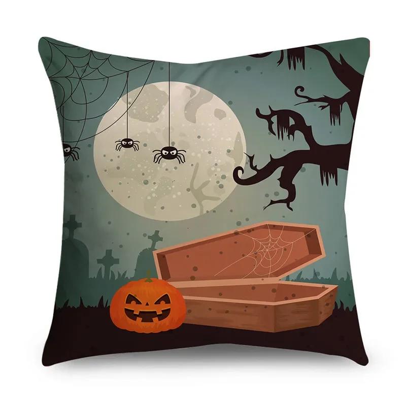 Halloween Easter Print Pattern Cushion Cover Home Living Room Sofa Decoration   Pillow