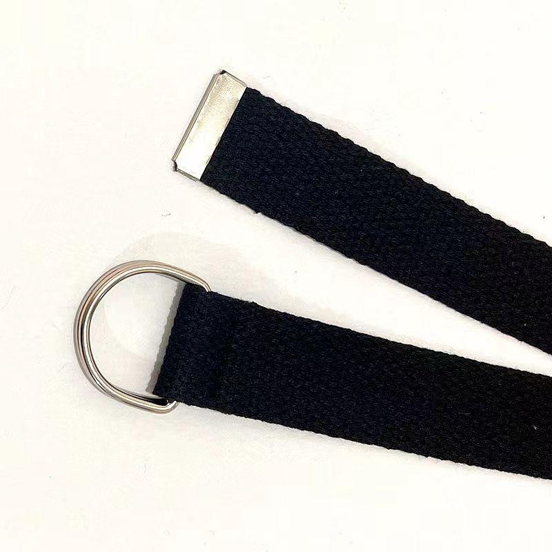 Men's Thickened Canvas Belt with Pin Buckle and Multiple Holes - Ideal for Denim, Youth, and Students