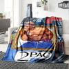 1pc 2PacHip Hop Blanket Soft Lightweight All Season Multi Purpose Throw for Sofa, Bed, Office & Picnics, French Style with Iconic Album Art & Quotes