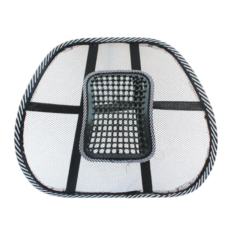 Summer Breathable Ice Silk Car Lumbar Cushions Massage Pad for Comfortable Driving Support and Cooling Relief 1