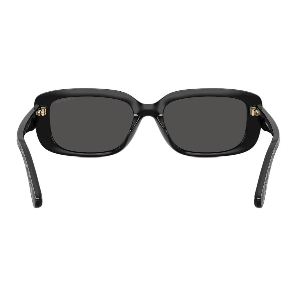 Coach Classic Sunglasses With C Logo Arm Design Square Frame Unisex sunglasses Black OHC8444D-500287