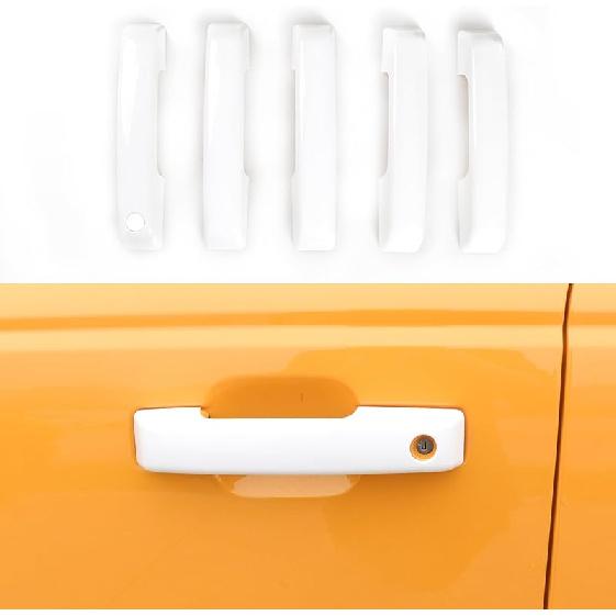 

Door Handle Scratch Protector Rear Tailgate Door Handle Cover Trim Compatible with 2021 2022 2023 2024 2025 Ford Bronco Exterior Accessories With Smart Switch Hole білий
