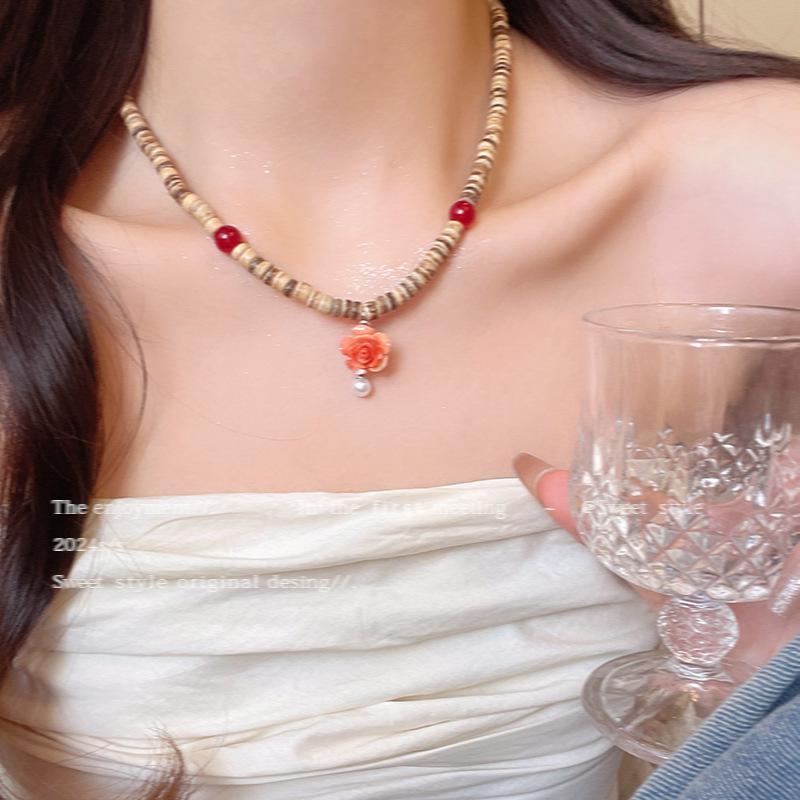 Women's Zen Retro Feather Necklace - Ethnic Layered Beaded Clavicle Chain, Long Bohemian Style