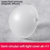 AK-R11 Dome Diffuser Replacement for Godox V1 Round-Head Flash/for AD200/AD200Pro/for V1 Flash Series V1-S Spare Part