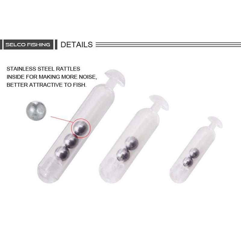 20Pcs Glass Fishing Rattles Rattle Inserts For  Tubes Lure Accessories Stainless Steel Rattles Fishing Accessories