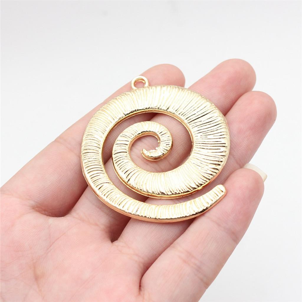 Berloques Pingentes Ondulados Gota de Água Espiral Materiais de Joalheria Infantil QC135