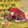 2.4m Dual-Use Outdoor Umbrella Tent with Mesh Window, Portable Beach & Fishing Shelter, Silver-Coated for Sun Protection