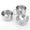 Noodle Bowl Double Layer Stainless Steel Household Soup Bowl Tableware with Cover for Home