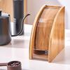 Pouringover Strainer Paper Stand Large Capacity Bamboo Coffee Holder Easy Access Design for