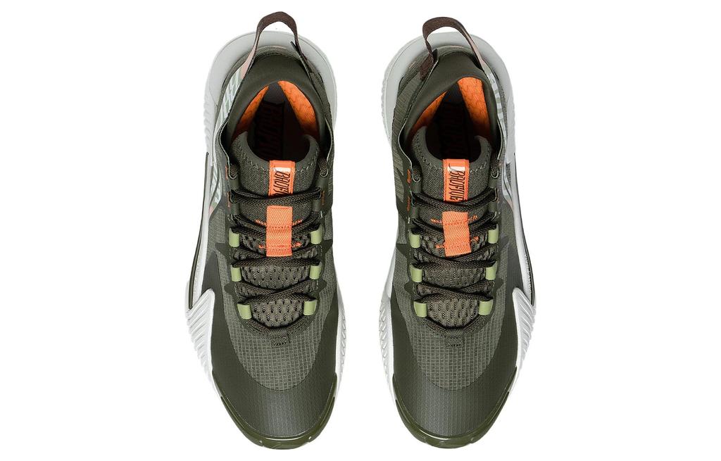 Li Ning Badfive 2 Low Cushioning Slip Resistant Abrasion Resistant Low top Basketball Shoes Men's Green ABFS003-12