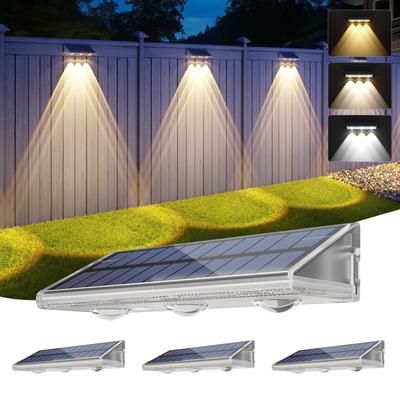 YiLaie Solar IP67 2000mAh High Capacity LED Garden Auto High Solar Easy Zero Electricity Suitable for Front and Parking 3 Adjustable Light Warm