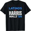 Latinos for Kamala Harris & Tim Walz - Vote President '24 T-Shirt