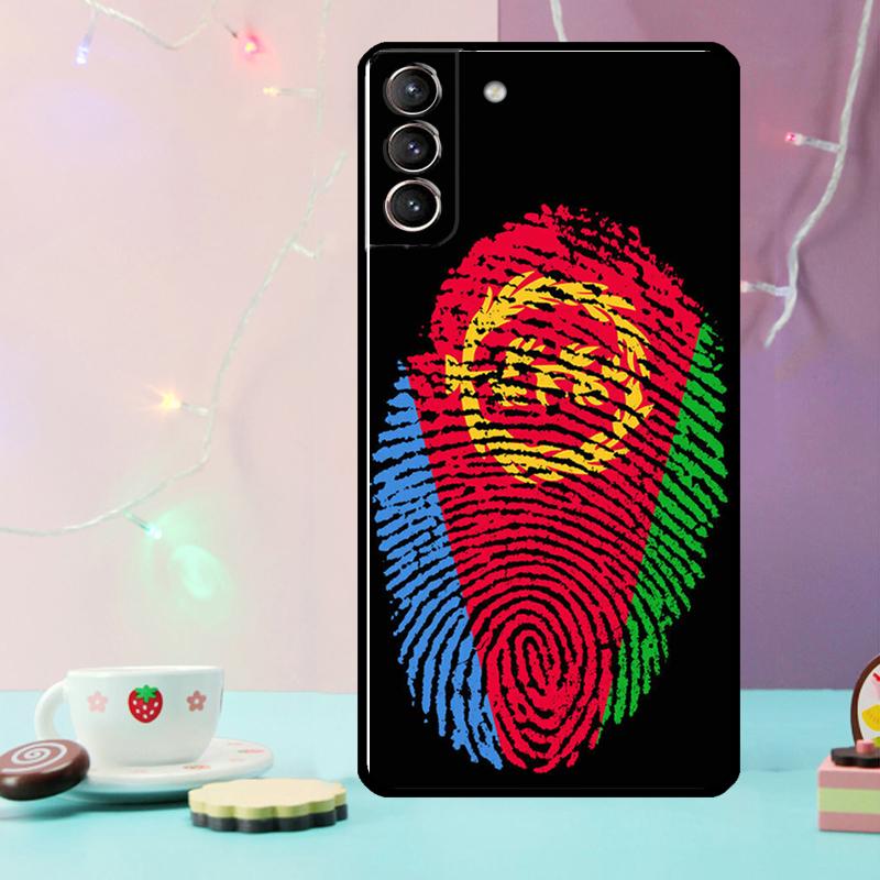 Eritrea Flag Phone Case For Samsung Galaxy S24 Ultra S20 S21 S22 S23 S25 Ultra S9 S10 Plus S24 FE Cover