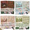 Stress Relieving Art Crafts 24-Day Gnome Advent Calendar, Faux Diamond Ornaments DIY Christmas Gift for Family Kit, Handmade Hanging Tree Wreath Home