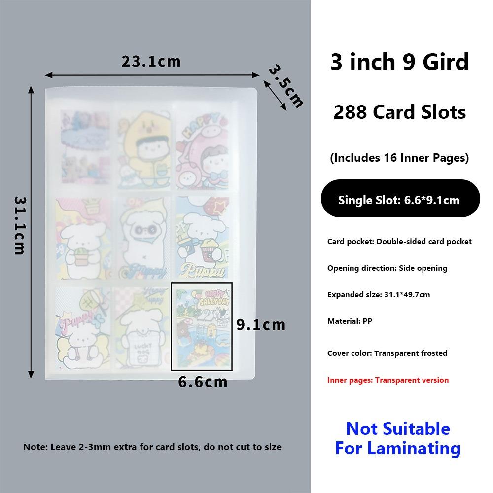 PVC Photocards Holder Transparent Bill Storage Booklet Simple Photo Album