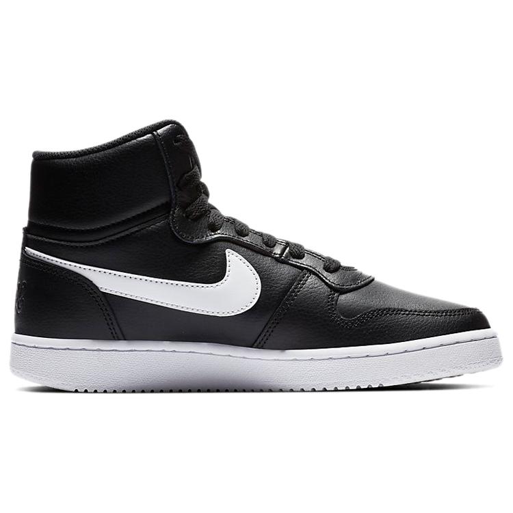New Nike Ebernon Mid 'Black White' Women's AQ1778-001
