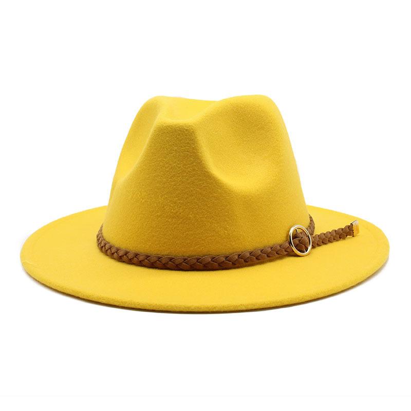 Double Color Black And Red Woolen Felt Hat Party Flat-Brimmed Jazz Top Hat Sample