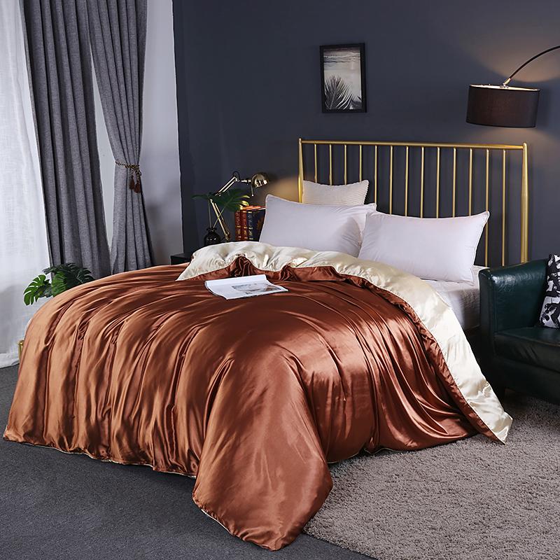 Luxury High Quality Satin Duvet Cover Rayon Quilt Cover High Density Fabric Duvet Cover Supple High Waterfall