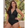 Women Black Bikini Sexy High Waist Bathing Suit Beach Swimwear Female Summer Swimsuit 4XL