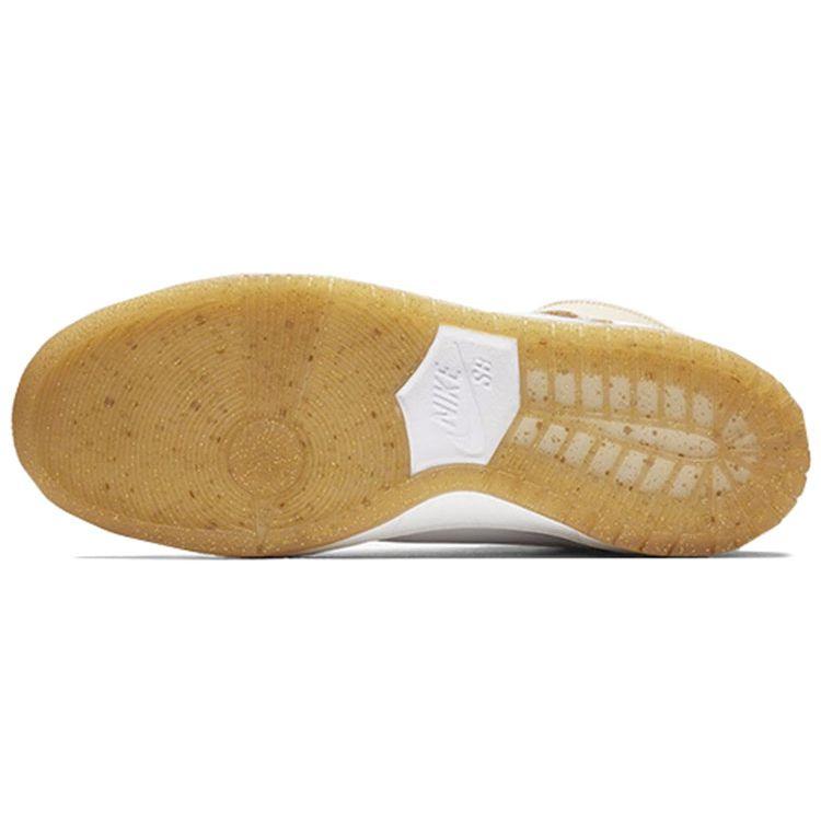 Nike Premier X  Dunk SB Retro Casual High-Top Skate Shoes Unisex Sneakers White Champagne 881758-217(N)