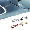 3D Metal Car Styling Sticker Hollow Fish Shark Emblem Badge Decals Automobiles Motorcycle Computer Fuel Cap Accessories 2025