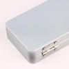 1Pcs Home Office Supplies Durable Silvery Gray Metal Rectangular Box With Lid-Ideal For Bills Cosmetics Storage