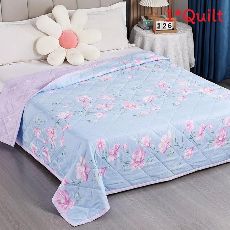 Summer Plant Animal Pattern Prints Duvet Quilt Bedding For Student Washable Room