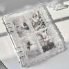 A5 Water Ripple Transparent Acrylic Card Binder - 3-inch Small Card Storage Album for Idol Cards, Loose-Leaf Design