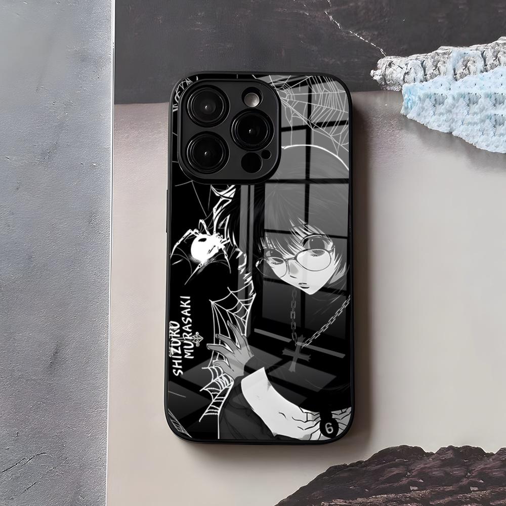 

S-Shizuku M-Murasaki Phone Case For IPhone 17 Air 16 E Pro Max 15 14 13 Mini 12 Pro 11 Max Plus Black Glass Cover iPhone 13ProMax