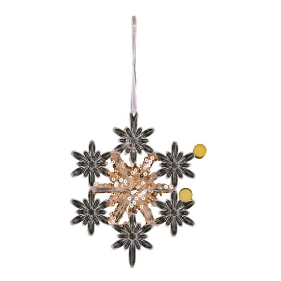 Clear Acrylic Christmas Ornaments Snowflake Tree Elk Butterfly Ballet Dancer Hanging Decoration for Holiday Winter Scene Decoration