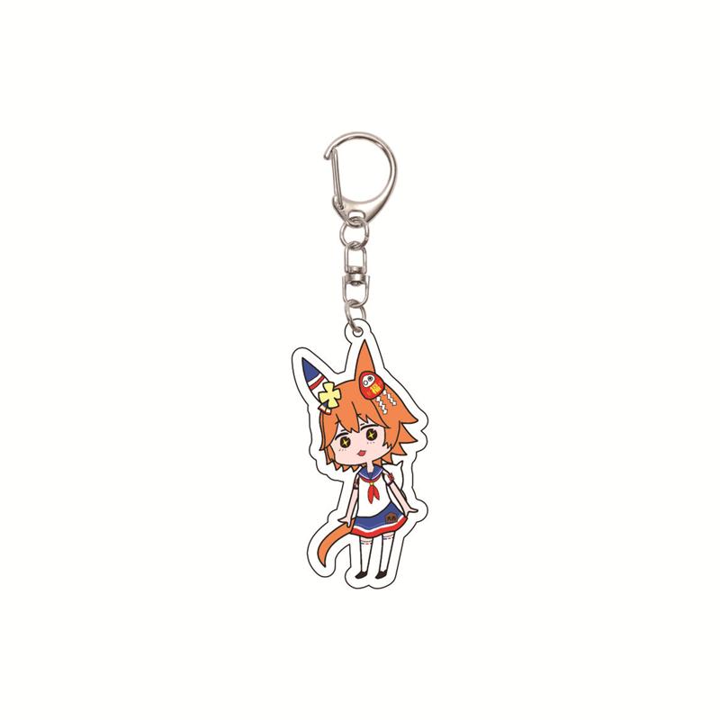 6CM Cute Anime Pretty Derby Shuttle Mejiro Mcqueen Symboli Rudolf Kawaii Acrylic Keychain Game Jewelry Cosplay Props