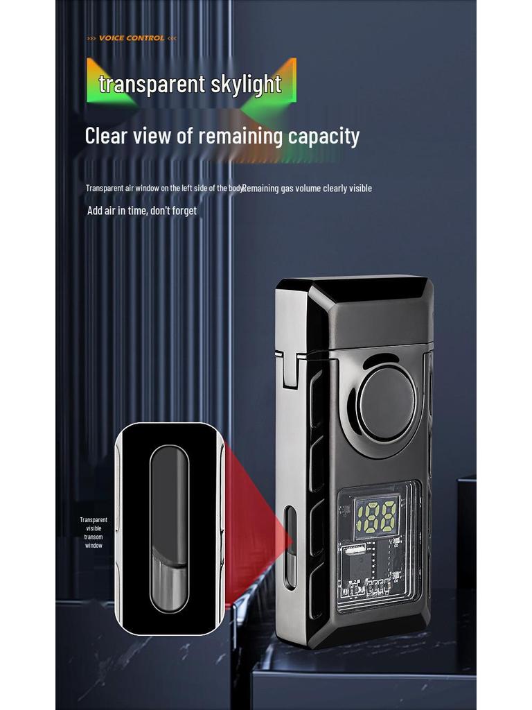 Authentic Voice-Controlled Windproof Double-Flame Lighter - Personalized Gift Trend