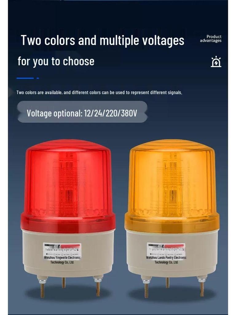 LTE-5161 LED Rotating Sound & Light Alarm Device with Anti-Rear-End Indicator