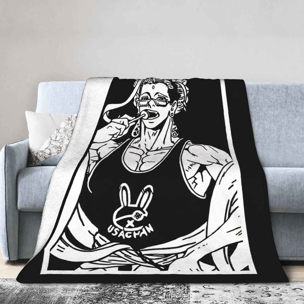 Japanese Anime God Buddha Record of Ragnarok Flannel Blankets Custom Throw Blankets for Sofa Bedding Lounge