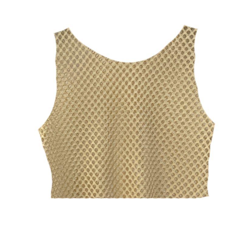 

Grid Cut Out Loose Midriff Outfit Cosplay Top