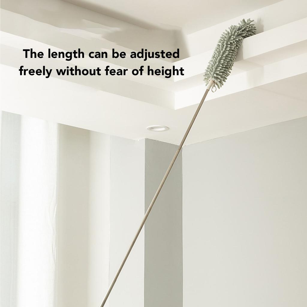 Retractable Chenille Dust Duster Fiber Duster Chenille Dust Duster with Telescopic Pole for Ceilings Corners Wall