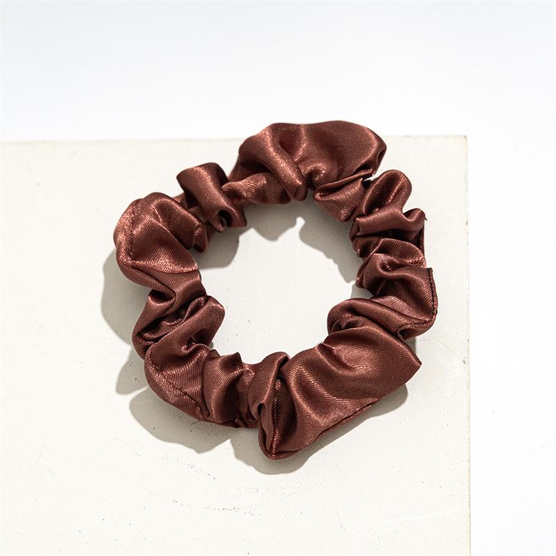 Satin Fabric Scrunchie Set for Women - Elastic Hair Tie Accessories