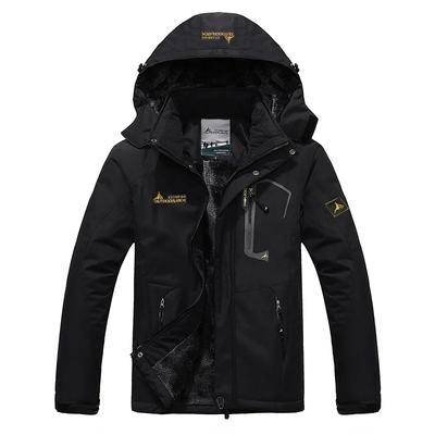 Thickened Fleece Windproof Outdoor Climbing Jacket for Couples Breathable Warm Cotton Coat Large Size Outdoor Clothing