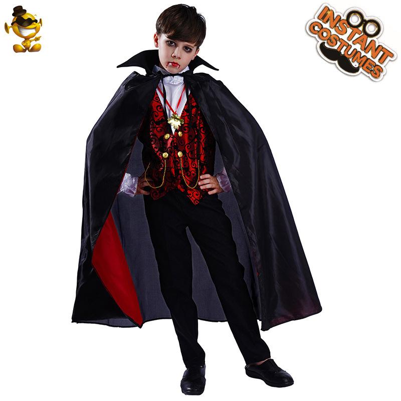 Little Boy Halloween Vampire Party Costume, Boy Vampire Cosplay Stage Costume Cosplay